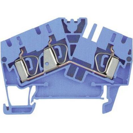 Bloc de jonction de passage Weidmüller ZDU 4-2/3AN BL 1770860000-1 bleu 1 pc(s) D11659 (1/2)