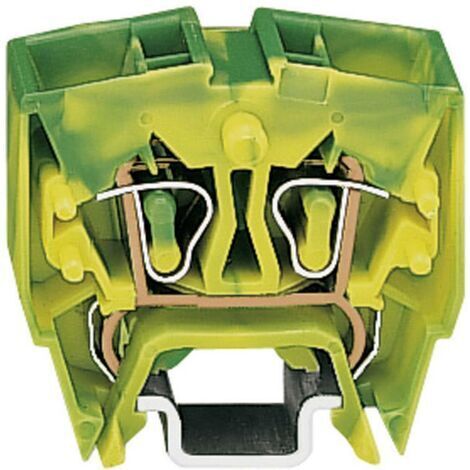 Borne pour conducteur de protection WAGO 264-727 10 mm ressort de traction Affectation: terre vert, jaune 1 pc(s) D13567 (1/4)
