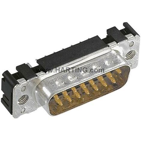 Embase SUB-D mâle 9 pôles HARTING 09651617712 180 ° à souder 1 pc(s) (1/5)