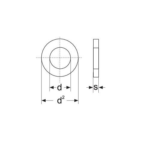 Rondelle 3.2 mm 7 mm acier galvanisé 100 pc(s) TOOLCRAFT 814628 C91856