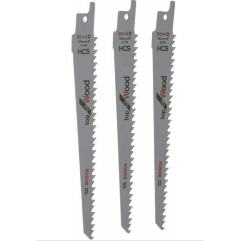Lames de scie pour élagueur Bosch Keo – Lot de 3 – Acier suisse 150mm pour bois – Coupe précise – F016800303