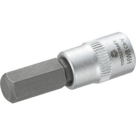 Douille-embout 6 pans intérieurs 8 mm Longueur: 37 mm TOOLCRAFT 816072 Propulseur: 1/4" (6.3 mm) 1 pc(s) C98745 (1/2)