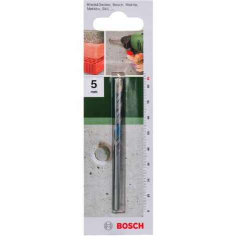 BOSCH 2609255403 FORET À BÉTON ISO 5468 DIAMÈTRE 5 MM LONGUEUR 85 MM DIAMÈTRE QUEUE 4,5 MM (1/2)