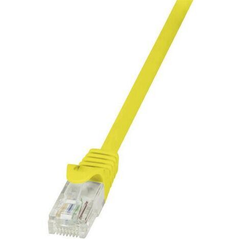 Câble réseau LogiLink CAT5e U/UTP 0.50 m jaune - CP1027U - 0.50 m - jaune - [1x RJ45 mâle - 1x RJ45 mâle] V964121 (1/3)