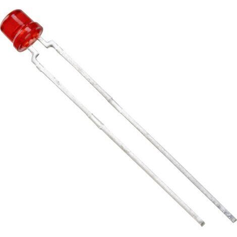 Vishay TLVH4200 LED rouge cylindrique 3 mm 55 mcd 170 ° 30 mA 2.4 V Q531091 (1/3)