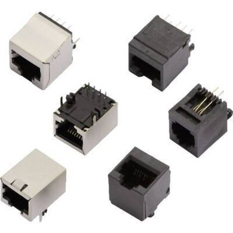 Embase RJ12 femelle MH Connectors MHRJJ66NFV 2101-0110-12 RJ12 embase femelle, verticale Pôle: 6P6C noir 1 pc(s) A974501 (1/2)
