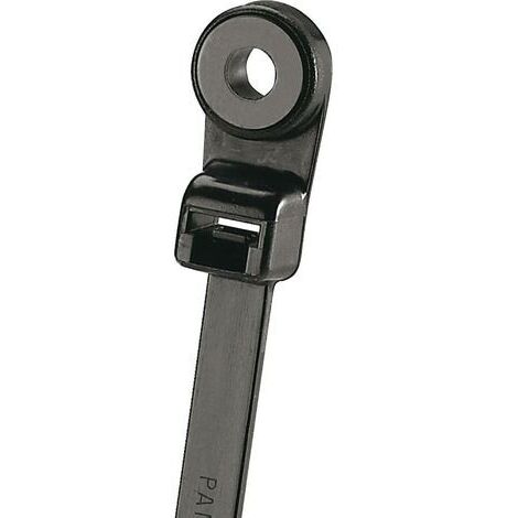 Panduit PLC2S-S6-C0 PLC2S-S6-C0 Serre-câble 201 mm 4.80 mm noir avec oeillet de fixation, stabilisé aux UV 1 pc(s) Y948271