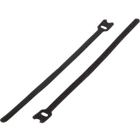 Basetech 98001c378 Collier de serrage auto-agrippant pour grouper partie velours et partie agrippante (L x l) 200 mm x 7 mm noir 1 pc(s) Y807981 (1/3)