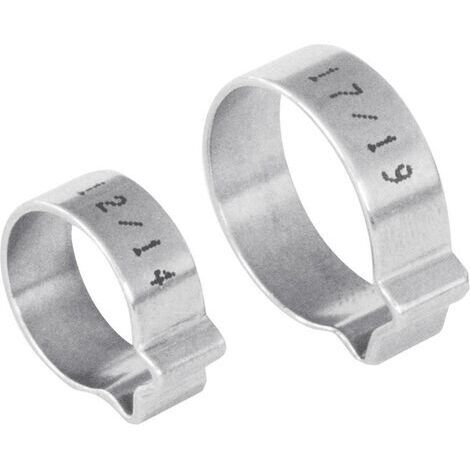 Norma Collier à une oreille 1107010012 Plage de Ø du faisceau 10 à 12 mm argent 1 pc(s) W915041 (1/3)