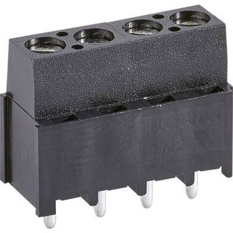 Bornier à vis TE Connectivity 796949-4 3 mm² Nombre de pôles 4 noir 1 pc(s) W598031 (1/2)