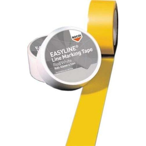 Rocol RS56001 bande adhésive de marquage jaune 33m x 50mm