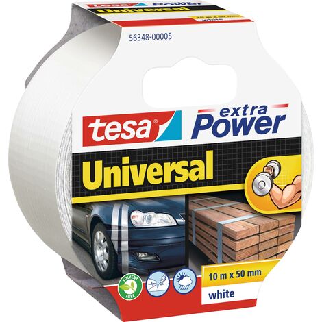 Ruban adhésif toilé tesa® extra Power tesa 56348-00005-05 blanc (L x l) 10 m x 50 mm caoutchouc 1 pc