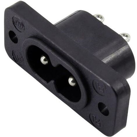 Connectique pour appareils réfrigérants 93038c215a embase mâle horizontale Nombre total de pôles: 2 2.5 A noir 1 pc(s) W040311 (1/2)