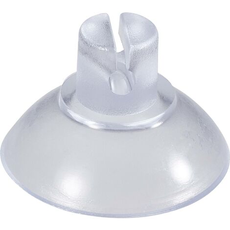 Ventouse transparente 14mm x 20mm – Lot de 5 pièces – Trou de passage 2mm – Pour fixation sur surfaces lisses – Kash - S947891