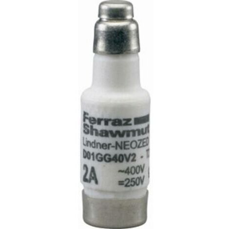 Mersen 01700.006000 Fusible Neozed Taille du fusible = D01 6 A 400 V S557961 (1/2)