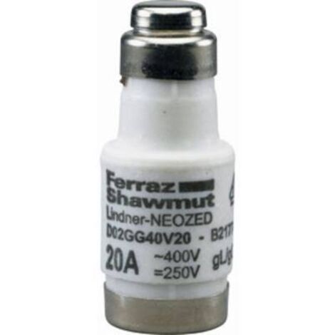 Mersen 01701.063000 Fusible Neozed Taille du fusible = D02 63 A 400 V S557541 (1/2)
