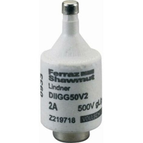 Mersen 00597.002700 Fusible Diazed Taille du fusible = DII 2 A 500 V S557471 (1/2)