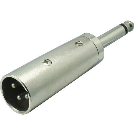 Kash Adaptateur XLR XLR mâle - Jack mâle 6.35 mm mono Nombre de pôles:3 1 pc(s) S182001 (1/3)