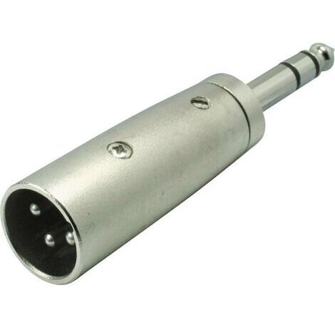 Kash Adaptateur XLR XLR mâle - Jack mâle 6.35 mm stéréo Nombre de pôles:3 1 pc(s) S181791 (1/3)