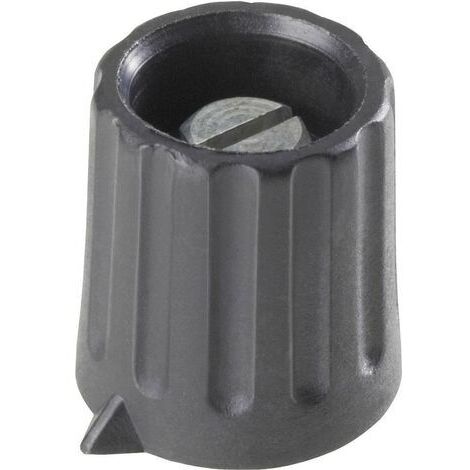 TRU COMPONENTS 1557338 Tête de bouton rotatif noir (mat) (Ø x H) 15 mm x 16 mm 1 pc(s) S342261 (1/4)
