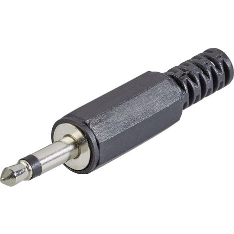 Jack 3.5 mm mâle, droit TRU COMPONENTS 1559792 Nombre de pôles: 2 mono noir 1 pc(s) S304051