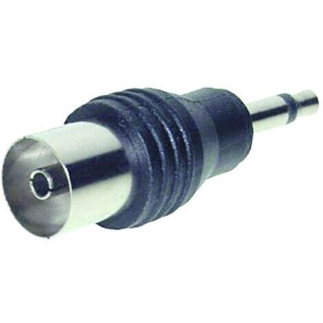 TRU COMPONENTS Adaptateur jack Jack mâle 3.5 mm - Coaxial femelle mono Nombre de pôles:2 1 pc(s) S306521 (1/3)