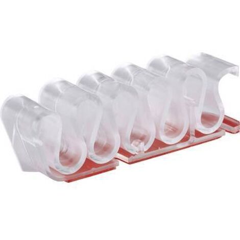 TRU COMPONENTS 93014c881a Support de câble autocollant 1386638 Plage de Ø du faisceau 8 mm (max) transparent 1 pc(s) S834231 (1/2)
