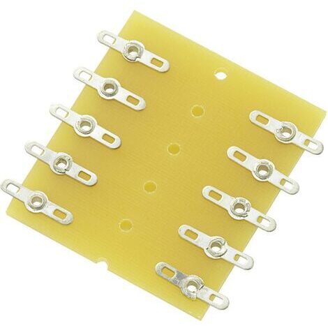Barrette à souder double rangée TRU COMPONENTS 530282 Nbr total de pôles 10 Epoxy (L x l x H) 43 x 38 x 1.6 mm 1 pc(s) S888181 (1/3)