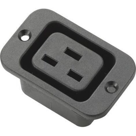 Connectique pour appareils réfrigérants TRU COMPONENTS 715481 embase femelle, verticale Nombre total de pôles: 2 + PE 16 A noir 1 pc(s) S849351 (1/2)