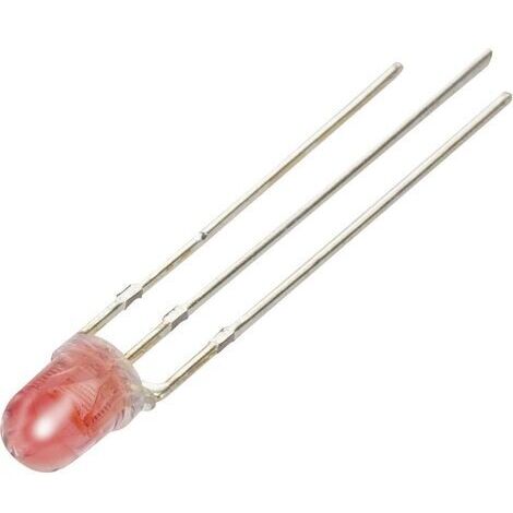 LED câblée rouge, blanche ronde 4 mm 790 mcd, 2750 MCD 68 °, 71 ° 20 mA, 20 mA 2 V, 3.3 V YBR-40FRW-00-A S844251 (1/3)