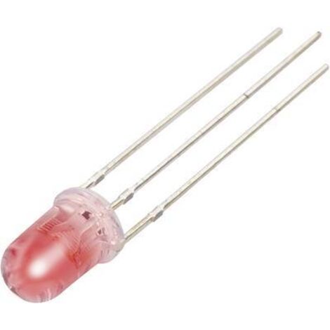 LED câblée rouge, blanche ronde 5 mm 1910 mcd, 1600 MCD 43 °, 28 ° 20 mA, 20 mA 2 V, 3.3 V YBR-50FRW01-A S844221 (1/2)