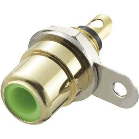 Cinch/RCA embase femelle, verticale TRU COMPONENTS 719220 Nombre de pôles: 2 vert 1 pc(s) S475151 (1/2)