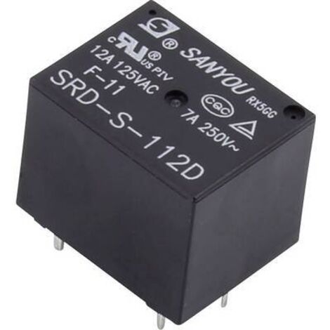 Relais pour circuits imprimés TRU COMPONENTS SRD-S-112D 1464395 12 V/DC 12 A 1 inverseur (RT) 1 pc(s) S473181 (1/2)