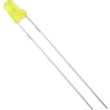 TRU COMPONENTS 1577332 LED jaune rond 3 mm 2500 mcd 60 ° 20 mA S442251 (1/4)