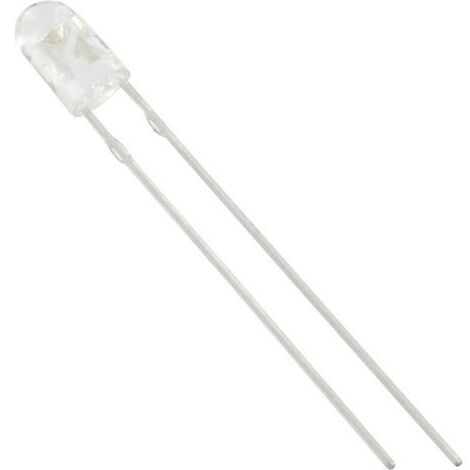 TRU COMPONENTS 1577374 LED bleu ovale 3 mm 3250 mcd 70 °, 30 ° 20 mA S442411 (1/3)