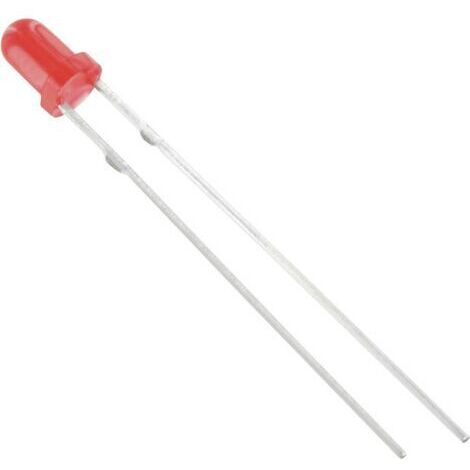 TRU COMPONENTS 1577379 LED rouge rond 3 mm 125 mcd 60 ° 20 mA S442401 (1/4)