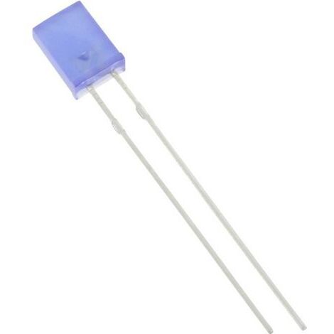 TRU COMPONENTS 1577444 LED bleu rectangulaire 2 x 5 mm 125 mcd 120 ° 20 mA S441111 (1/3)