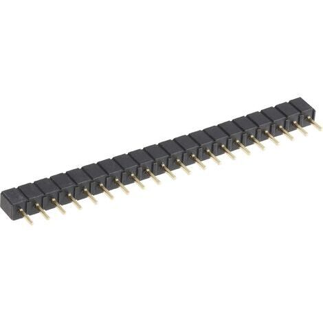 TRU COMPONENTS Barrette femelle (standard) Nbr de rangées: 1 Nombre de pôles par rangée: 20 1580904 1 pc(s) S670711 (1/3)