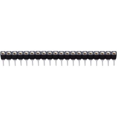 TRU COMPONENTS Barrette femelle (de précision) Nbr de rangées: 1 Nombre de pôles par rangée: 32 1580920 1 pc(s) S670571 (1/3)