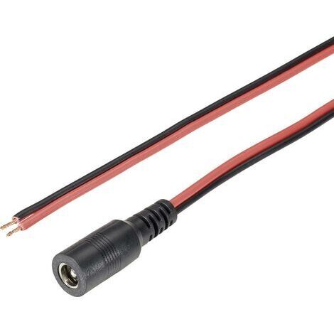 Câble de raccordement basse tension TRU COMPONENTS 1582271 DC femelle - extrémité(s) ouverte(s) 5.5 mm 2.5 mm 2.5 mm 2.00 m 1 pc(s) S655491 (1/3)