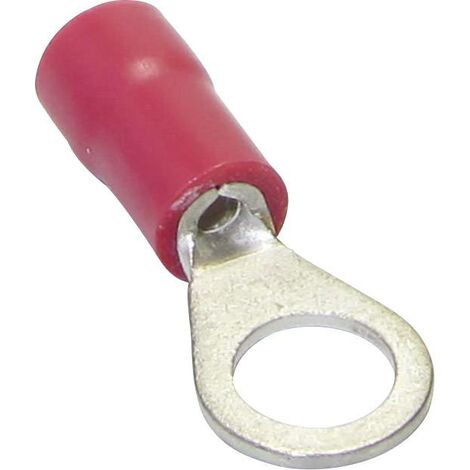 Cosse à sertir rouge trou de 6mm pour 1.5mm²