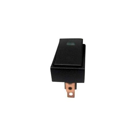 Interrupteur à bascule pour l'automobile TRU COMPONENTS TC-R13-207L-SQ GREEN 12V/DC 1587815 12 V/DC 20 A 1 x Off/On à accrochage 1 pc(s) S646931