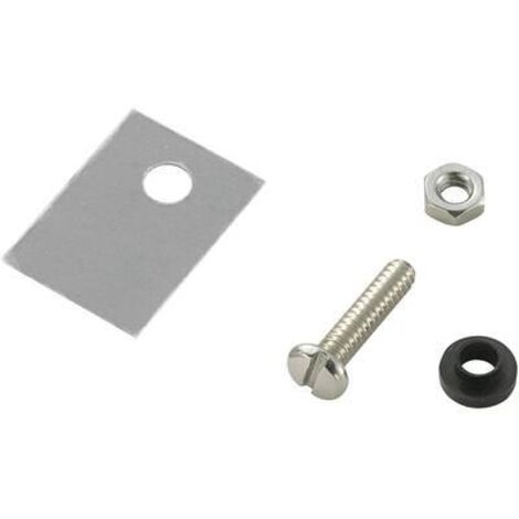 TRU COMPONENTS TC-A18-9B Kit de montage pour semi-conducteurs (L x l) 18 mm x 13 mm Adapté pour (type de boîtier (semi-conducteurs)) TO-220 1 set S640481 (1/2)