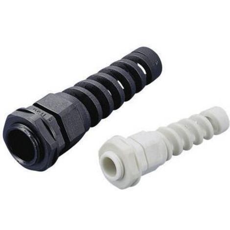Presse-étoupe TRU COMPONENTS TC-EGR9SR203 1593286 avec spirale de protection anti courbure PG9 Polyamide noir (RAL 9005) 1 pc(s) S025681 (1/2)