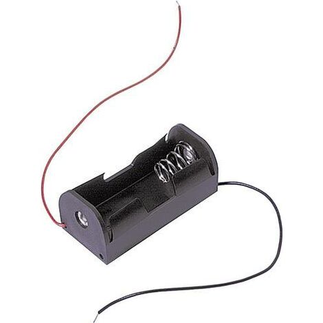 MPD BHCW Support de pile 1x LR14 (C) raccordement par fils (L x l x H) 61 x 29 x 25 mm X775051