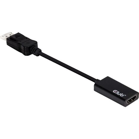 Adaptateur mini Displayport 1.1 mâle vers VGA / HDMI / DVI femelle passif  noir