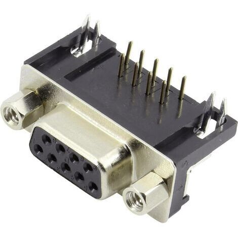 TRU COMPONENTS TC-6648080 Embase SUB-D femelle 90 ° Nombre de pôles: 9 pour circuits imprimés 1 pc(s) X857571 (1/3)