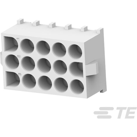 Boîtier femelle pour platines série MATE-N-LOK TE Connectivity 643430-1 Nbr total de pôles 15 Pas: 6.35 mm 1 pc(s) X822941 (1/5)