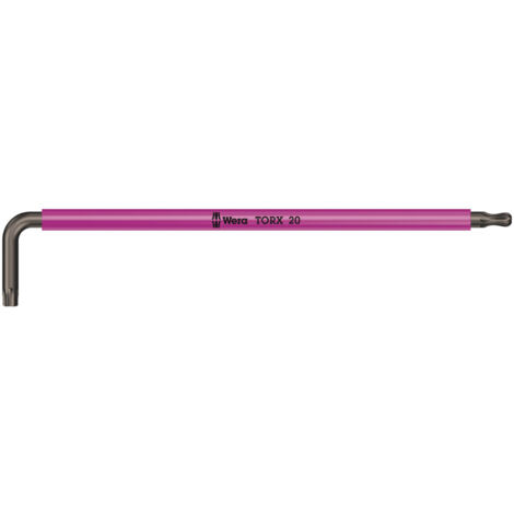 WERA 05024485001 967 SXL CLÉS MÂLES COUDÉES TORX, ROSE, TX 20 (1/5)