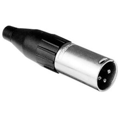 XLR mâle, droit Amphenol AC3M Nombre de pôles: 3 noir, argent 1 pc(s) D625721 (1/2)